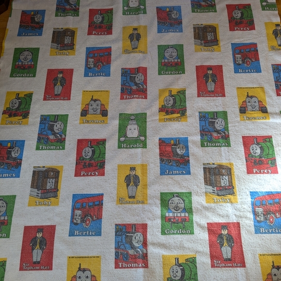 VTG Thomas And Friends Train Engine Blanket twin double - Picture 2 of 7